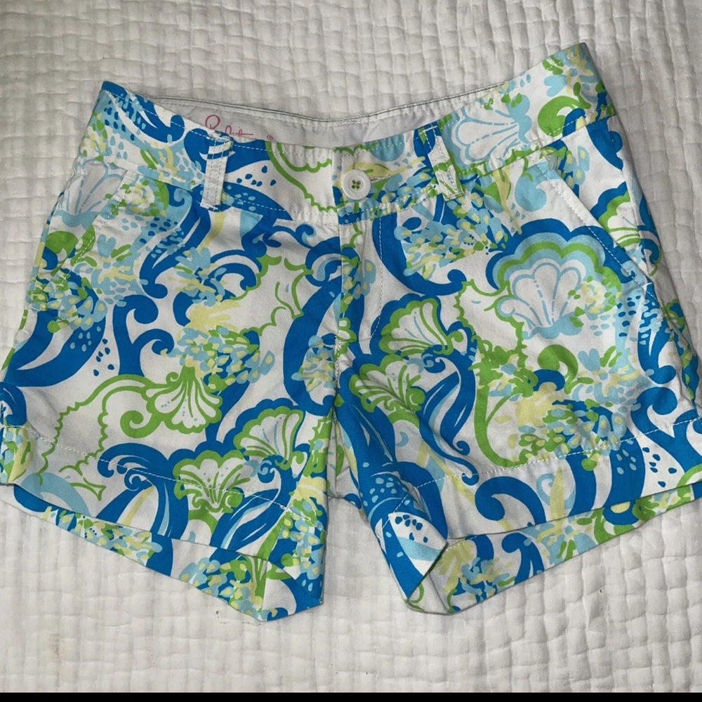 Lilly Pulitzer Callahan Short Resort White Crystal Coast Size 00